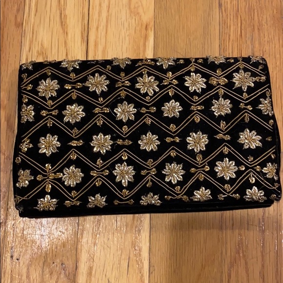 Handbags - Handmade velvet and jeweled clutch